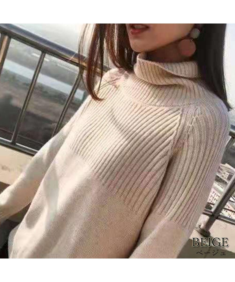 【ミニミニストア/miniministore】のタートルネックニット レディース 秋冬 インテリア・キッズ・メンズ・レディースファッション・服の通販 founy(ファニー) 　ファッション　Fashion　レディースファッション　Fashion for Women　トップス・カットソー　Cut & Sew Tops　ニット　Knit Tops & Sweaters　タートルネック・ハイネックトップス　Turtlenecks & High-Neck Tops　アクリル　Acrylic Material　タートルネック　Turtleneck, High Neck　ベーシック　Basic, Essential　エレガント 上品　Elegant　人気　Popular, Best Seller　無地　Plain, Solid Color　A/W・秋冬　Autumn/Winter　長袖　Long Sleeve, Full Sleeve　ベージュ|ID: prp329100004776093 ipo3291000000034623651