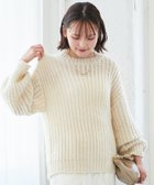 【ルクールブラン/le.coeur blanc】の《WEB限定アイテム》ヘアリーヤーンローゲージニット アイボリー|ID: prp329100004776157 ipo3291000000034624157