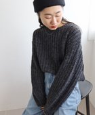 【ルクールブラン/le.coeur blanc】の《WEB限定アイテム》ヘアリーヤーンローゲージニット C/グレー|ID: prp329100004776157 ipo3291000000034624160