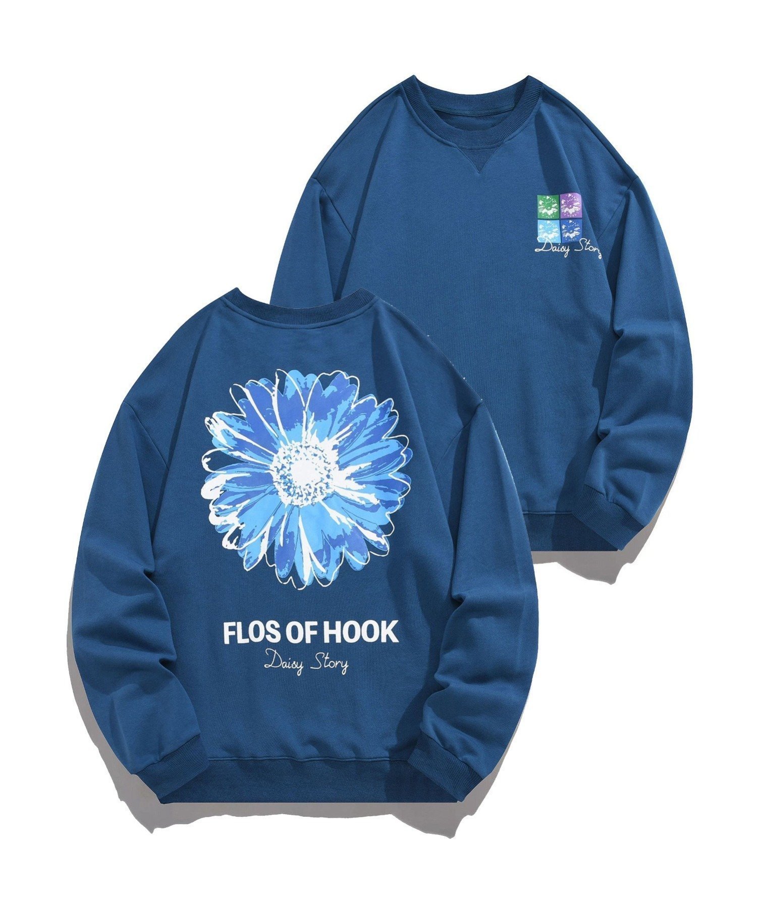 【アイモハ/aimoha】のHOOK -original- ポップマーガレットバックプリントスウェット インテリア・キッズ・メンズ・レディースファッション・服の通販 founy(ファニー) ファッション Fashion レディースファッション Fashion for Women トップス・カットソー Cut & Sew Tops レディースパーカー・カジュアルフーディー Casual Hoodies & Sweatshirts スウェット・クルーネックトップス Sweatshirts & Crewnecks / Relaxed Fit Sweat Tops バッグ Bags キャップ Cap, Baseball Cap ジャケット Jacket, Outerwear スキニー Skinny, Slim Fit スタイリッシュ Stylish, Fashionable スニーカー Sneakers, Trainers スポーツ Sports, Activewear ダウン Down, Puffer チェック Check, Plaid, Tartan デニム Denim, Jeans Material トレンド Trend, Trending Now トートバッグ Tote Bag, Large Shoulder Bag 人気 Popular, Best Seller プリント Print, Printed Pattern メンズ Men's, Menswear モチーフ Motif, Design Theme リラックス Relax, Relaxed Fit ルーズ Loose, Oversized ロング Long, Long-Length ワイド Wide, Wide Fit おすすめ Recommended / Our Picks ネイビー|ID: prp329100004776164 ipo3291000000034624213