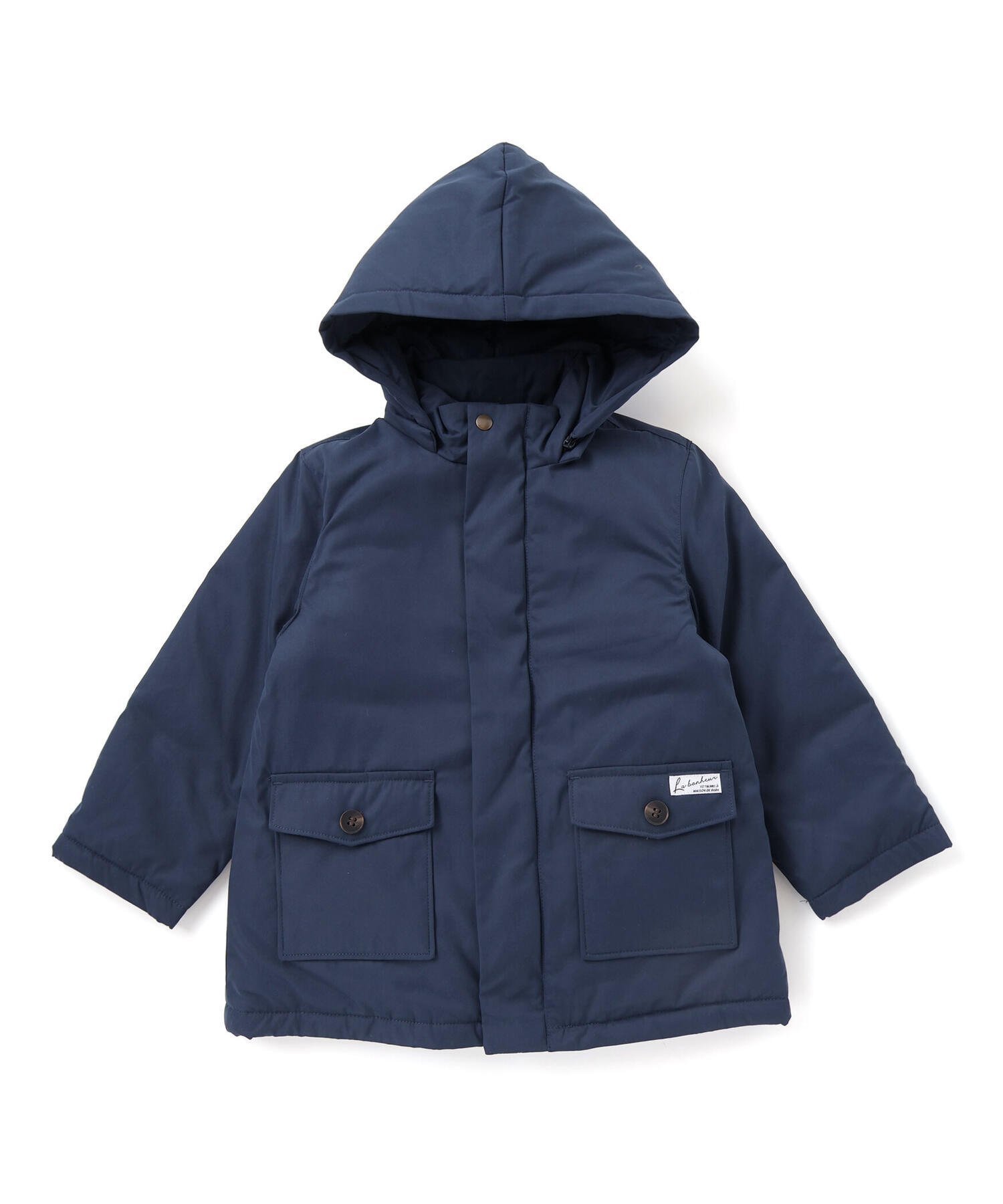 【ベベ オンライン ストア/BEBE ONLINE STORE / KIDS】の【撥水加工】ボアライナーベスト付きナイロン中綿3wayコート(90~150cm) インテリア・キッズ・メンズ・レディースファッション・服の通販 founy(ファニー) 　ファッション　Fashion　キッズファッション　Fashion for Kids　コレクション　Collection, Seasonal Line　シンプル　Simple, Minimal　パッチワーク　Patchwork, Mixed Fabric　ピーチ　Peach, Soft Touch　フラップ　Flap, Flap Pocket　ベスト　Vest, Waistcoat　ベーシック　Basic, Essential　ワンポイント　One Point, Statement Accent　冬　Winter / This Winter　A/W・秋冬　Autumn/Winter　おすすめ　Recommended / Our Picks　2025年　2025　2025-2026秋冬・A/W　Autumn/Winter 2025–26 AW25–26　ネイビー|ID: prp329100004776167 ipo3291000000034624265