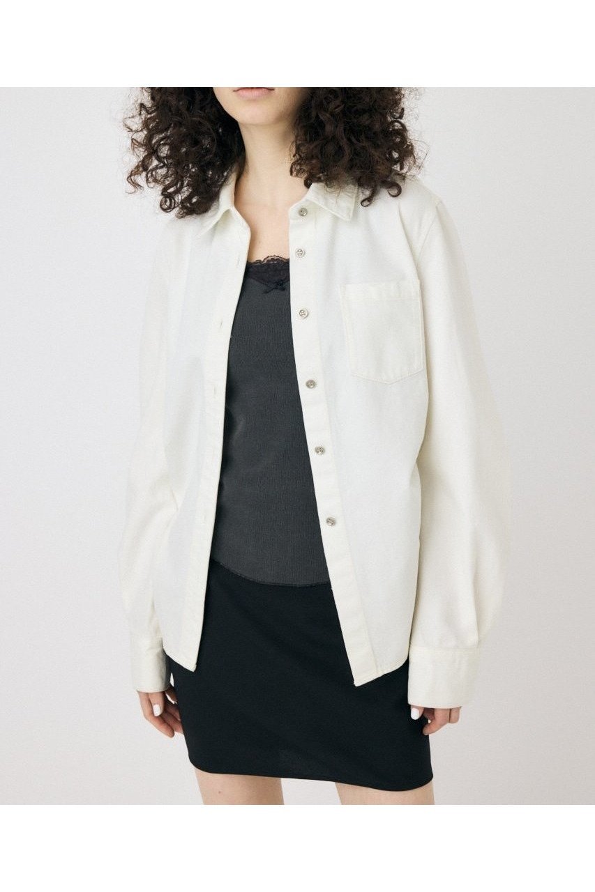 【マウジー/moussy】のWAIST FIT デニムシャツ 人気、トレンドファッション・服の通販 founy(ファニー) 　ファッション　Fashion　レディースファッション　Fashion for Women　トップス・カットソー　Cut & Sew Tops　シャツ・ブラウス・オフィスカジュアル　Elegant Blouses & Button-Ups　キャミソール　Camisole, Spaghetti Strap Top　ギャザー　Gathered, Ruffled　シンプル　Simple, Minimal　スタイリッシュ　Stylish, Fashionable　デニム　Denim, Jeans Material　人気　Popular, Best Seller　ラウンド　Round, Round Neck　ワンポイント　One Point, Statement Accent　再入荷　Restock / Back in Stock　おすすめ　Recommended / Our Picks　 other-1|ID: prp329100004776197 ipo3291000000034722324