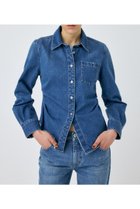 【マウジー/moussy】のWAIST FIT デニムシャツ 人気、トレンドファッション・服の通販 founy(ファニー) ファッション Fashion レディースファッション Fashion for Women トップス・カットソー Cut & Sew Tops シャツ・ブラウス・オフィスカジュアル Elegant Blouses & Button-Ups キャミソール Camisole, Spaghetti Strap Top ギャザー Gathered, Ruffled シンプル Simple, Minimal スタイリッシュ Stylish, Fashionable デニム Denim, Jeans Material 人気 Popular, Best Seller ラウンド Round, Round Neck ワンポイント One Point, Statement Accent 再入荷 Restock / Back in Stock おすすめ Recommended / Our Picks thumbnail BLU|ID: prp329100004776197 ipo3291000000034722326