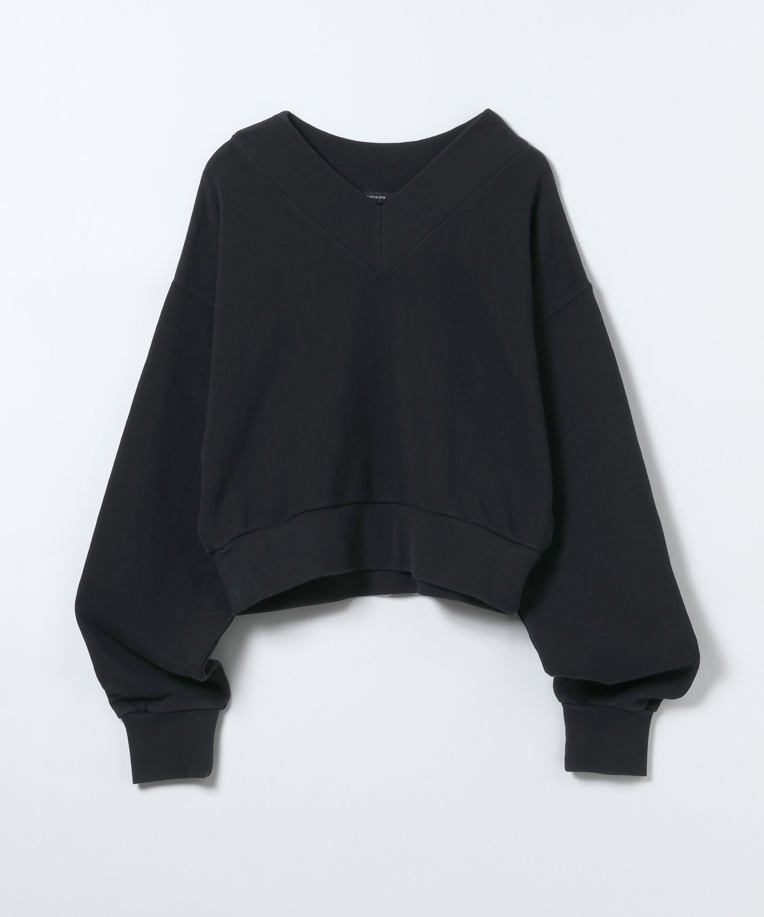 【ジーナシス/JEANASiS】のヘビーウェイトウラケショートVプルオーバー インテリア・キッズ・メンズ・レディースファッション・服の通販 founy(ファニー) 　ファッション　Fashion　レディースファッション　Fashion for Women　トップス・カットソー　Cut & Sew Tops　カジュアルプルオーバー・ニットトップス　Pullovers & Knit Tops / Casual Pullovers　おすすめ　Recommended / Our Picks　インナー　Innerwear　コンパクト　Compact, Small Size　シンプル　Simple, Minimal　スラックス　Slacks, Dress Pants　タートル　Turtleneck, Turtle Collar　デニム　Denim, Jeans Material　トレンド　Trend, Trending Now　春　Spring　ブラック|ID: prp329100004776201 ipo3291000000034624483
