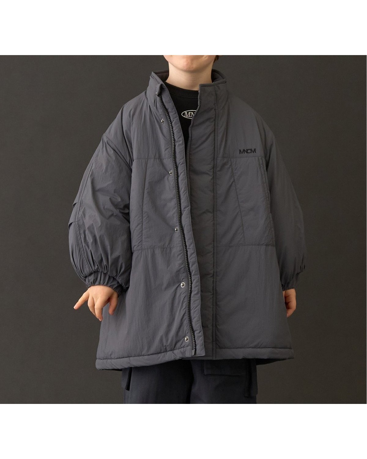【ナルミヤ オンライン/NARUMIYA ONELINE / KIDS】の【MNCM】モンスターコート インテリア・キッズ・メンズ・レディースファッション・服の通販 founy(ファニー) 　ファッション　Fashion　キッズファッション　Fashion for Kids　アウター　Coat Outerwear /Kids　シンプル　Simple, Minimal　トレンド　Trend, Trending Now　フロント　Front, Front Design　ポケット　Pocket, Pocket Detail　洗える　Machine Washable　チャコール|ID: prp329100004776208 ipo3291000000034624531