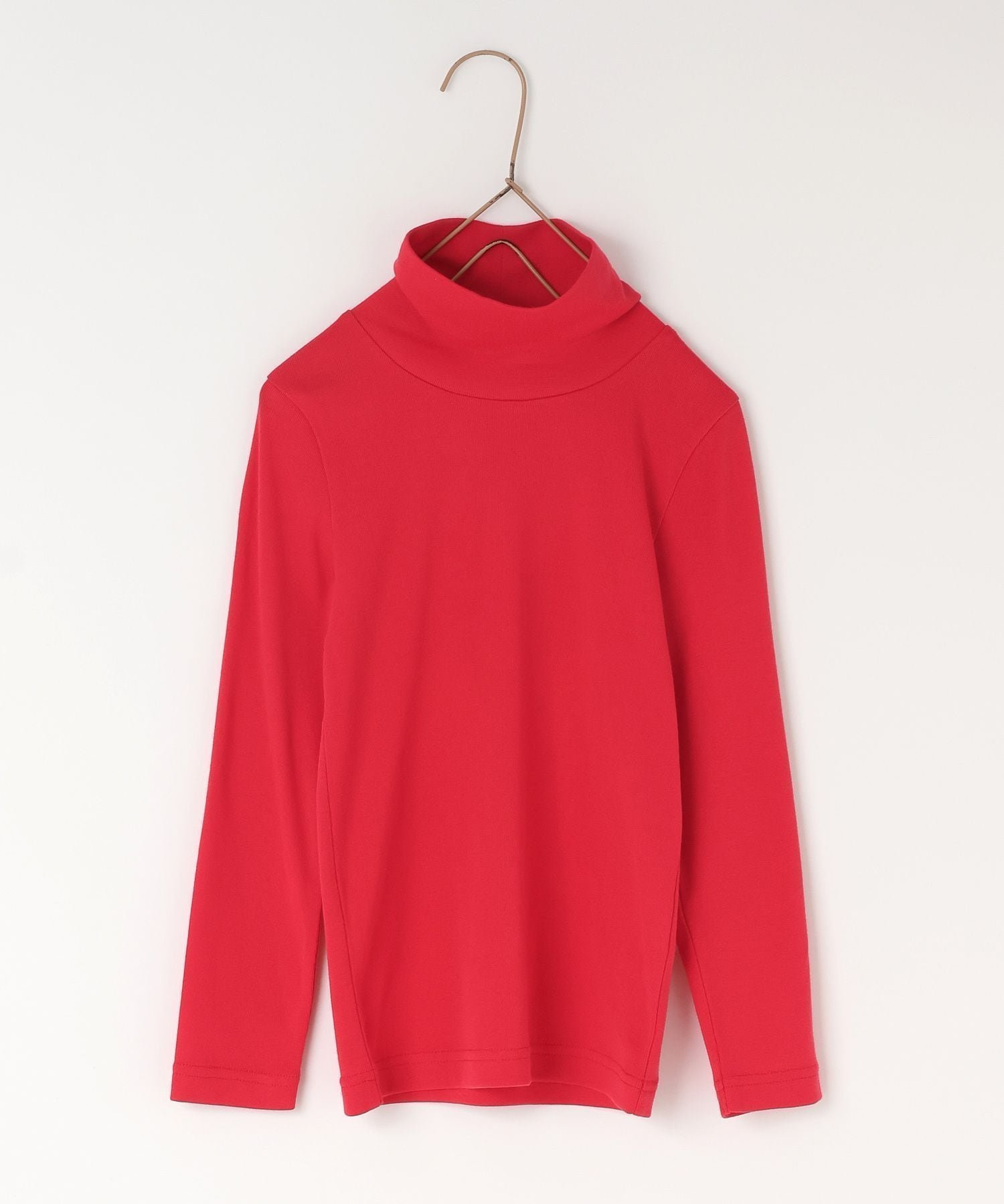 【ローリーズファーム/LOWRYS FARM / KIDS】のフライスカラータートル インテリア・キッズ・メンズ・レディースファッション・服の通販 founy(ファニー) 　ファッション　Fashion　キッズファッション　Fashion for Kids　イエロー　Yellow　インナー　Innerwear　シンプル　Simple, Minimal　スウェット / スエット　Sweatshirt, Sweatwear　タートル　Turtleneck, Turtle Collar　ベーシック　Basic, Essential　定番　Standard, Basic Item　防寒　Cold Protection, Winter-Ready　レッド|ID: prp329100004776231 ipo3291000000034624899