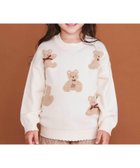 【ベベ オンライン ストア/BEBE ONLINE STORE / KIDS】の【ウォッシャブル加工】クマウサギアニマルモチーフ縁スカラップニットトップス(80~130cm) 人気、トレンドファッション・服の通販 founy(ファニー) ファッション Fashion キッズファッション Fashion for Kids トップス・カットソー Cut & Sew Tops ウォッシャブル Machine Washable 秋 Autumn スカラップ Scallop, Scalloped Edge チェック Check, Plaid, Tartan バランス Balance, Style Balance フレンチ French, French Style フロント Front, Front Design ベロア Velour, Soft Velvet ミックス Mix, Mixed Style モチーフ Motif, Design Theme リボン Ribbon, Bow A/W・秋冬 Autumn/Winter エレガント 上品 Elegant 2025年 2025 2025-2026秋冬・A/W Autumn/Winter 2025–26 AW25–26 thumbnail オフホワイト|ID: prp329100004776233 ipo3291000000034624913