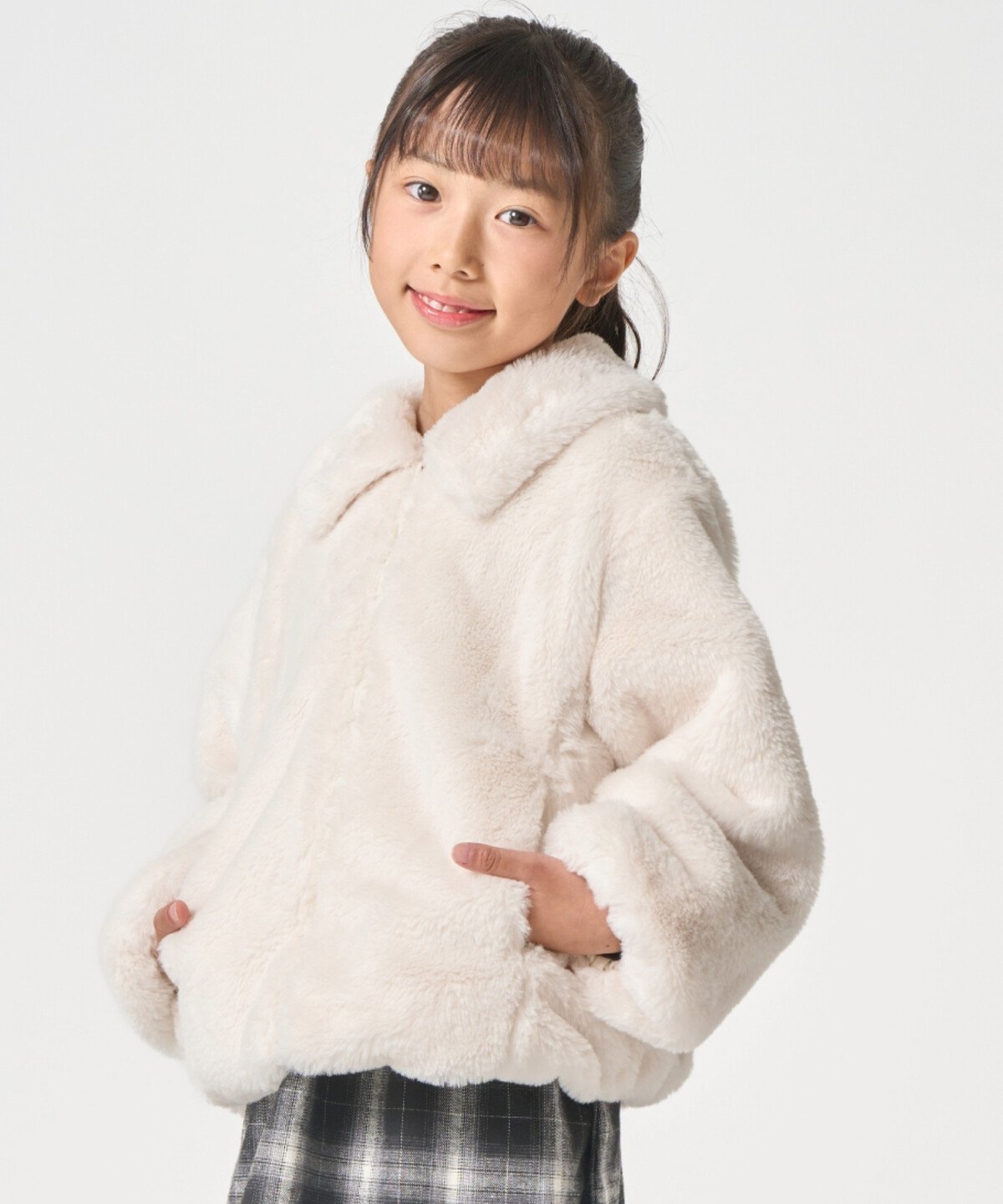 【コムサイズム/COMME CA ISM / KIDS】のフェイクファー ブルゾン 人気、トレンドファッション・服の通販 founy(ファニー) 　ファッション　Fashion　キッズファッション　Fashion for Kids　シンプル　Simple, Minimal　スリーブ　Sleeve, Long Sleeve / Short Sleeve　トレンド　Trend, Trending Now　フェイクファー　Faux Fur, Imitation Fur　ブルゾン　Blouson, Bomber Jacket　防寒　Cold Protection, Winter-Ready　 other-1|ID: prp329100004776237 ipo3291000000034624960