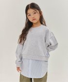 【エフオー オンラインストア/F.O.Online Store / KIDS】の【WEB限定】 シャツレイヤード風トレーナー グレー|ID: prp329100004776246 ipo3291000000034625063