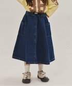 【エフオー オンラインストア/F.O.Online Store / KIDS】の【WEB限定/リンク】 サイドポケットスカート ブルー|ID: prp329100004776262 ipo3291000000034625203