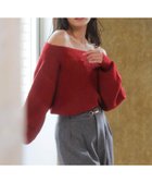 【ノエラ/Noela】の2WAYオフショルニット レッド|ID: prp329100004776277 ipo3291000000034625306