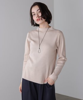 【バブ ブージュルード/Bab Bou Jeloud】のハイネック総針ニットプルオーバー 人気、トレンドファッション・服の通販 founy(ファニー) ファッション Fashion レディースファッション Fashion for Women トップス・カットソー Cut & Sew Tops ニット Knit Tops & Sweaters カジュアルプルオーバー・ニットトップス Pullovers & Knit Tops / Casual Pullovers なめらか Smooth, Silky Texture スリット Slit, Slit Detail ハイネック High Neck, Mock Neck リラックス Relax, Relaxed Fit 再入荷 Restock / Back in Stock 冬 Winter / This Winter 洗える Machine Washable |ID:prp329100004776280