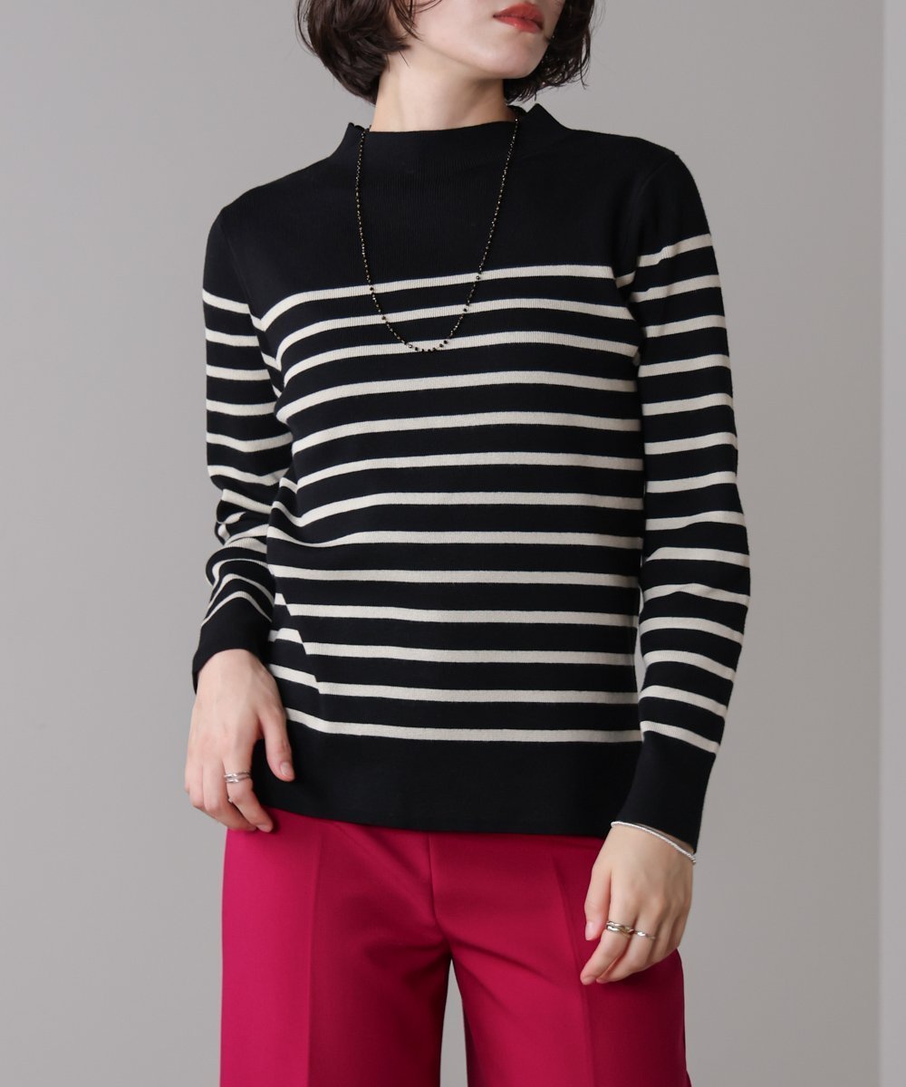 【バブ ブージュルード/Bab Bou Jeloud】のハイネック総針ニットプルオーバー インテリア・キッズ・メンズ・レディースファッション・服の通販 founy(ファニー) ファッション Fashion レディースファッション Fashion for Women トップス・カットソー Cut & Sew Tops ニット Knit Tops & Sweaters カジュアルプルオーバー・ニットトップス Pullovers & Knit Tops / Casual Pullovers なめらか Smooth, Silky Texture スリット Slit, Slit Detail ハイネック High Neck, Mock Neck リラックス Relax, Relaxed Fit 再入荷 Restock / Back in Stock 冬 Winter / This Winter 洗える Machine Washable B|ID: prp329100004776280 ipo3291000000034625328