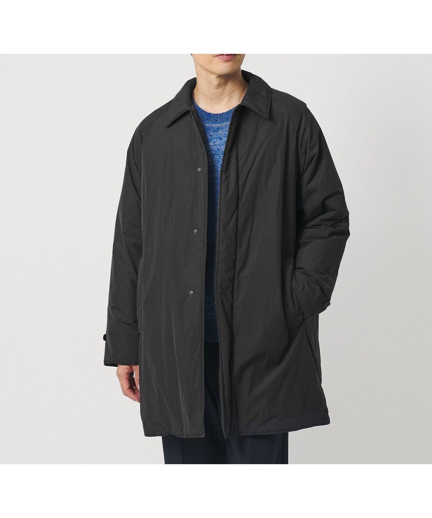 【ビューティ&ユース ユナイテッドアローズ/BEAUTY&YOUTH / UNITED ARROWS / MEN】のADS ダウン バルカラー コート インテリア・キッズ・メンズ・レディースファッション・服の通販 founy(ファニー) ファッション Fashion メンズファッション Fashion for Men クラシック Classic, Timeless Style 軽量 Lightweight, Ultra Light スリーブ Sleeve, Long Sleeve / Short Sleeve セットアップ Set-Up, Coordinated Outfit タフタ Taffeta, Structured Fabric ダウン Down, Puffer デニム Denim, Jeans Material バランス Balance, Style Balance ピーチ Peach, Soft Touch ポケット Pocket, Pocket Detail 冬 Winter / This Winter A/W・秋冬 Autumn/Winter エレガント 上品 Elegant BLACK|ID: prp329100004776283 ipo3291000000034625341