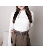 【リップサービス/LIP SERVICE】のLIP SERVICE/ウォームジュエルリブニット 人気、トレンドファッション・服の通販 founy(ファニー) ファッション Fashion レディースファッション Fashion for Women トップス・カットソー Cut & Sew Tops ニット Knit Tops & Sweaters インナー Innerwear ショート Short, Short Length シンプル Simple, Minimal ストーン Stone, Gem-Like フェザー Feather, Feather Detail ベーシック Basic, Essential ボトム Bottoms, Lower Wear マニッシュ Mannish, Boyish リブニット Rib Knit, Ribbed Knit thumbnail ホワイト|ID: prp329100004776341 ipo3291000000034625751