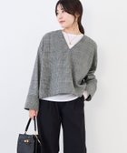 【マイカ ディール/MICA & DEAL】のツイードVネックプルオーバー セットアップ対応 人気、トレンドファッション・服の通販 founy(ファニー) ファッション Fashion レディースファッション Fashion for Women トップス・カットソー Cut & Sew Tops カジュアルプルオーバー・ニットトップス Pullovers & Knit Tops / Casual Pullovers Vネックトップス V-Neck Tops / V-Cut Neckline Shirts インナー Innerwear セットアップ Set-Up, Coordinated Outfit ツイード Twill, Twill Weave デコルテ Décolleté, Neckline デニム Denim, Jeans Material 猫 Cat, Kitty ワイド Wide, Wide Fit おすすめ Recommended / Our Picks エレガント 上品 Elegant thumbnail MULTI|ID: prp329100004776373 ipo3291000000034626032