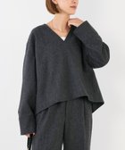 【マイカ ディール/MICA & DEAL】のツイードVネックプルオーバー セットアップ対応 人気、トレンドファッション・服の通販 founy(ファニー) ファッション Fashion レディースファッション Fashion for Women トップス・カットソー Cut & Sew Tops カジュアルプルオーバー・ニットトップス Pullovers & Knit Tops / Casual Pullovers Vネックトップス V-Neck Tops / V-Cut Neckline Shirts インナー Innerwear セットアップ Set-Up, Coordinated Outfit ツイード Twill, Twill Weave デコルテ Décolleté, Neckline デニム Denim, Jeans Material 猫 Cat, Kitty ワイド Wide, Wide Fit おすすめ Recommended / Our Picks エレガント 上品 Elegant thumbnail CHARCOAL|ID: prp329100004776373 ipo3291000000034626033