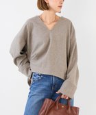 【マイカ ディール/MICA & DEAL】のツイードVネックプルオーバー セットアップ対応 人気、トレンドファッション・服の通販 founy(ファニー) ファッション Fashion レディースファッション Fashion for Women トップス・カットソー Cut & Sew Tops カジュアルプルオーバー・ニットトップス Pullovers & Knit Tops / Casual Pullovers Vネックトップス V-Neck Tops / V-Cut Neckline Shirts インナー Innerwear セットアップ Set-Up, Coordinated Outfit ツイード Twill, Twill Weave デコルテ Décolleté, Neckline デニム Denim, Jeans Material 猫 Cat, Kitty ワイド Wide, Wide Fit おすすめ Recommended / Our Picks エレガント 上品 Elegant thumbnail BEIGE|ID: prp329100004776373 ipo3291000000034626034