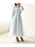 【スナイデル/SNIDEL】のチュールスカートセットカーディガン LBLU[081]|ID:prp329100004776399