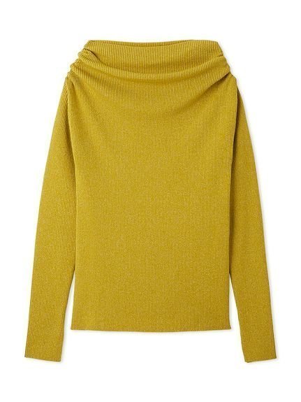 【ミラオーウェン/Mila Owen】のオフショルラメニット インテリア・キッズ・メンズ・レディースファッション・服の通販 founy(ファニー) 　雑誌掲載アイテム　Magazine Picks & Fashion Features　ファッション雑誌　Fashion Magazines　クラッシィ　CLASSY.　ファッション　Fashion　レディースファッション　Fashion for Women　トップス・カットソー　Cut & Sew Tops　ニット　Knit Tops & Sweaters　1月号　January Issue　エレガント 上品　Elegant　ストレッチ　Stretch, Stretchy Fabric　スマート　Smart, Elegant　スリット　Slit, Slit Detail　雑誌　Magazine, Fashion Magazine　デコルテ　Décolleté, Neckline　トレンド　Trend, Trending Now　ワンショル　One Shoulder, Asymmetrical　YEL[032]|ID: prp329100004776435 ipo3291000000034882545