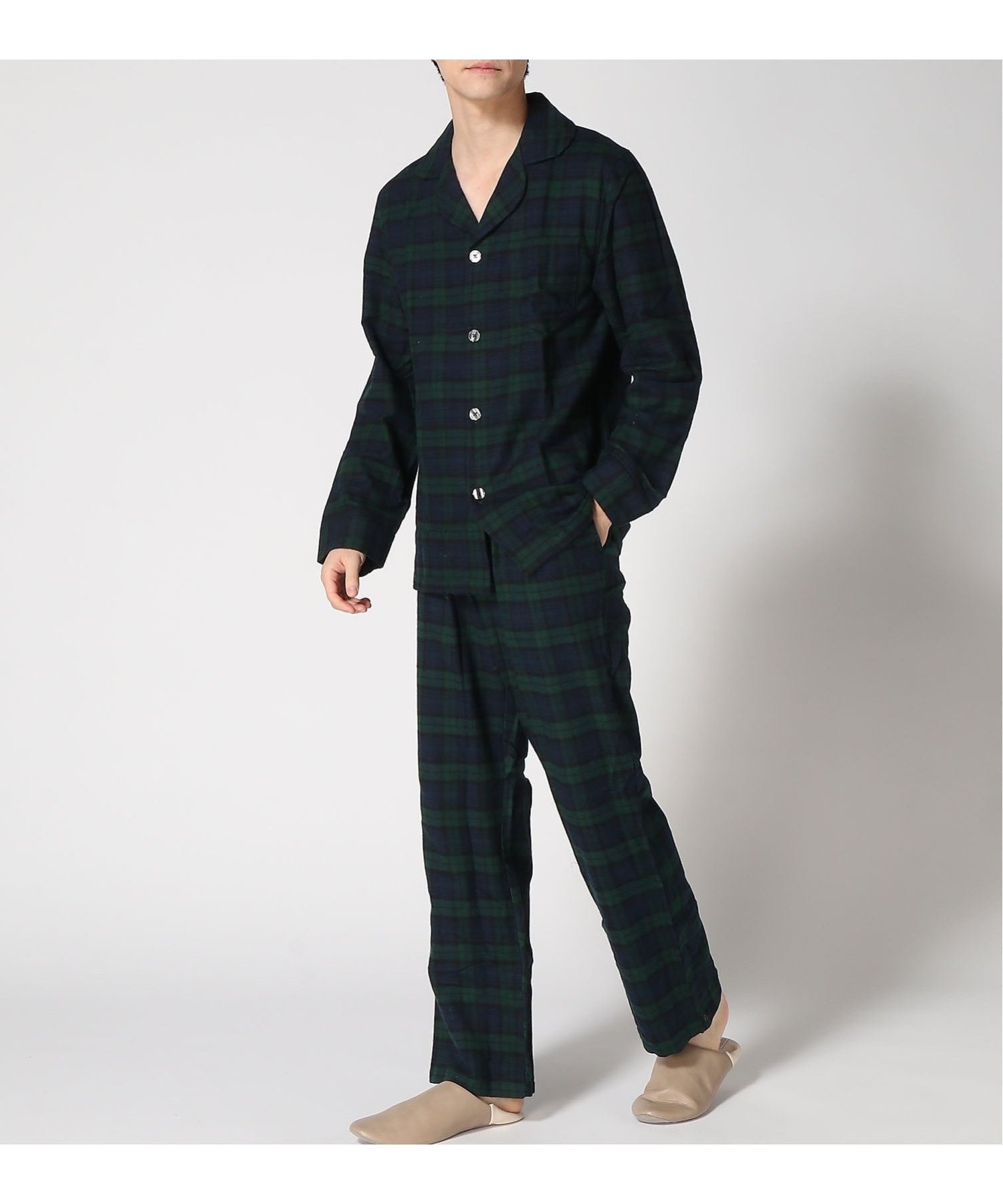 【エルエルビーン/L.L.Bean】のスコッチ・プラッド・フランネル・パジャマ 米国フィット・レギュラー インテリア・キッズ・メンズ・レディースファッション・服の通販 founy(ファニー) 　ファッション　Fashion　レディースファッション　Fashion for Women　クラシック　Classic, Timeless Style　ドローストリング　Drawstring, Pull Cord　パジャマ　Pajamas, Sleepwear　フィット　Fit, Slim Fit　レギュラー　Regular, Standard Fit　BlckWtchTrt|ID: prp329100004776438 ipo3291000000034626620