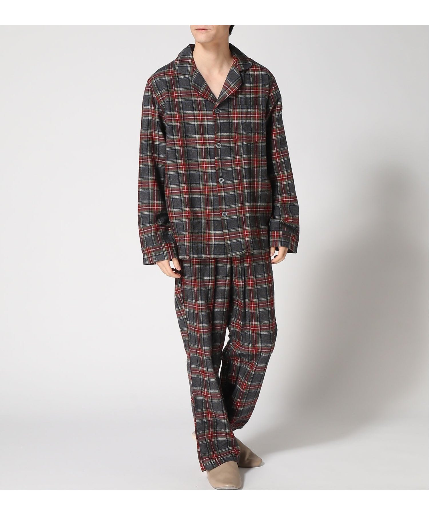 【エルエルビーン/L.L.Bean】のスコッチ・プラッド・フランネル・パジャマ 米国フィット・レギュラー インテリア・キッズ・メンズ・レディースファッション・服の通販 founy(ファニー) 　ファッション　Fashion　レディースファッション　Fashion for Women　クラシック　Classic, Timeless Style　ドローストリング　Drawstring, Pull Cord　パジャマ　Pajamas, Sleepwear　フィット　Fit, Slim Fit　レギュラー　Regular, Standard Fit　Grey Stewart|ID: prp329100004776438 ipo3291000000034626621