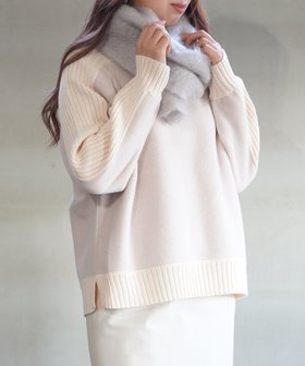 【ブルーコムブルー/BLEU COMME BLEU】のププラ ウールフリース*リブ 切り替え ワイドプルオーバー 人気、トレンドファッション・服の通販 founy(ファニー) ファッション Fashion レディースファッション Fashion for Women トップス・カットソー Cut & Sew Tops カジュアルプルオーバー・ニットトップス Pullovers & Knit Tops / Casual Pullovers おすすめ Recommended / Our Picks コンパクト Compact, Small Size ミリタリー Military, Army Style リブニット Rib Knit, Ribbed Knit ワイド Wide, Wide Fit |ID:prp329100004776448