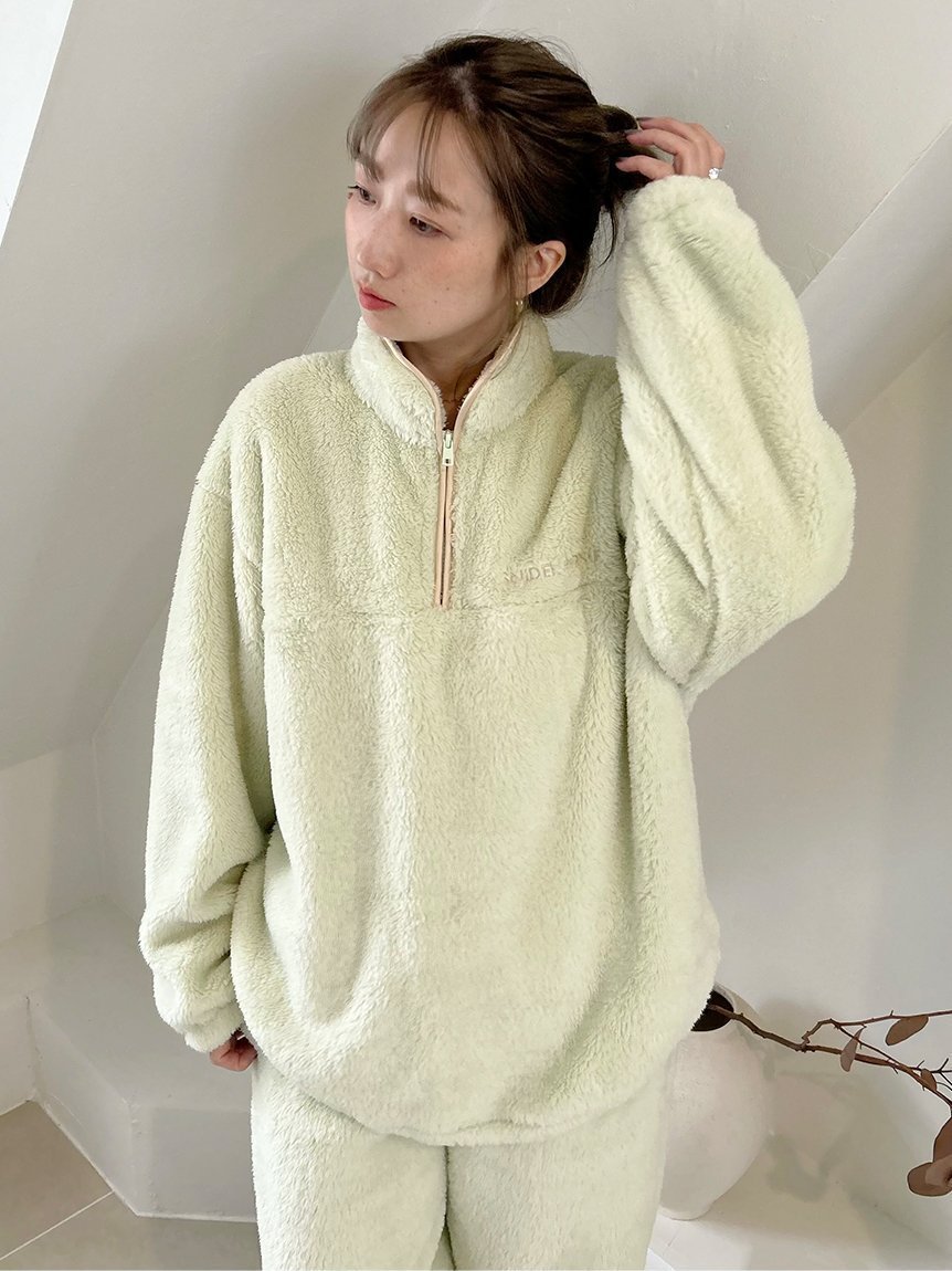 【スナイデル ホーム/SNIDEL HOME】のボアフリースハーフジップトップス 人気、トレンドファッション・服の通販 founy(ファニー) 　ファッション　Fashion　レディースファッション　Fashion for Women　トップス・カットソー　Cut & Sew Tops　スポーティ　Sporty, Casual Athletic　スマート　Smart, Elegant　タンク　Tank Top, Sleeveless Top　定番　Standard, Basic Item　パイピング　Piping, Trim Design　フラワー　Flower, Floral　無地　Plain, Solid Color　ラップ　Wrap, Wrap Design　ロング　Long, Long-Length　冬　Winter / This Winter　おすすめ　Recommended / Our Picks　 other-1|ID: prp329100004776469 ipo3291000000034626877