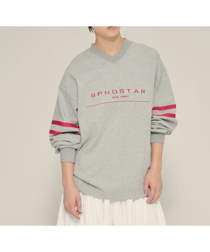 【ジーナシス/JEANASiS】のLine V neck Pullover LS インテリア・キッズ・メンズ・レディースファッション・服の通販 founy(ファニー) https://founy.com/ ファッション Fashion レディースファッション Fashion for Women トップス・カットソー Cut & Sew Tops カジュアルプルオーバー・ニットトップス Pullovers & Knit Tops / Casual Pullovers スリーブ Sleeve, Long Sleeve / Short Sleeve バランス Balance, Style Balance フロント Front, Front Design プリント Print, Printed Pattern ボトム Bottoms, Lower Wear ロング Long, Long-Length ヴィンテージ Vintage Style エレガント 上品 Elegant |ID: prp329100004776922 ipo3291000000034630728