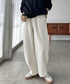 【アンドミー/andme】の裏起毛 スウェット カーブ ロング パンツ エクリュ|ID: prp329100004776958 ipo3291000000034726612