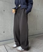 【アンドミー/andme】の裏起毛 スウェット カーブ ロング パンツ スミクロ|ID: prp329100004776958 ipo3291000000035187384