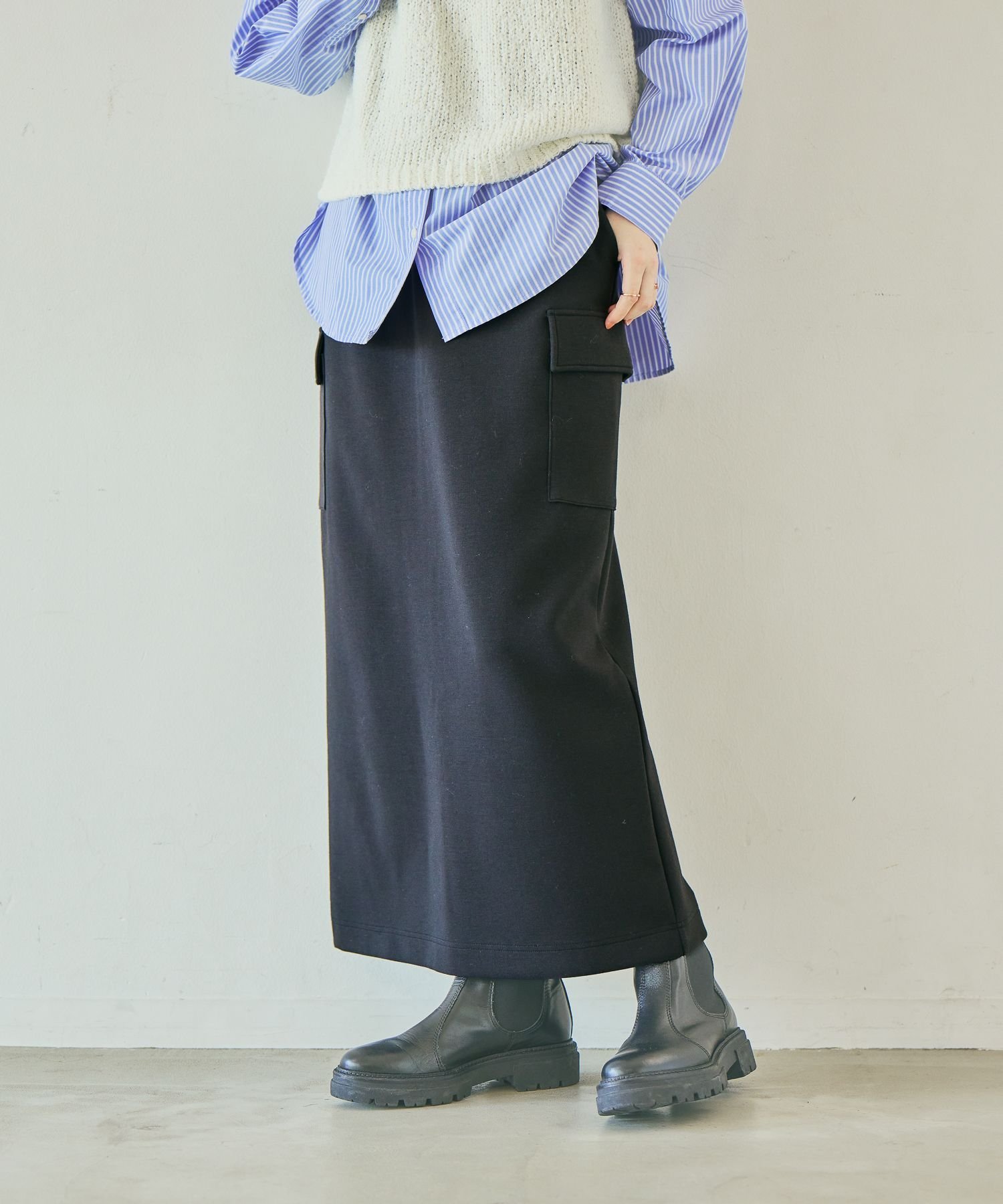 【スタディオ クリップ/studio CLIP】のIラインカーゴスカート 人気、トレンドファッション・服の通販 founy(ファニー) 　ファッション　Fashion　レディースファッション　Fashion for Women　スカート　Skirts　シンプル　Simple, Minimal　バランス　Balance, Style Balance　ビッグ　Big, Oversized　ボトム　Bottoms, Lower Wear　 other-1|ID: prp329100004776979 ipo3291000000034632129