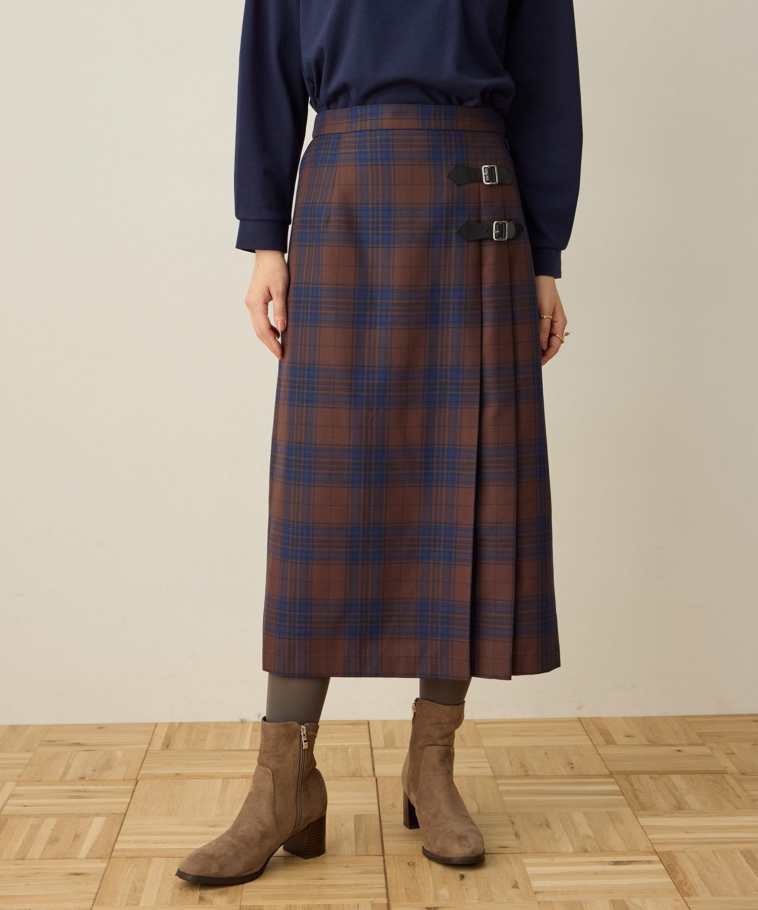 【デコイ/DECOY Since1981】のタータンチェックスカート インテリア・キッズ・メンズ・レディースファッション・服の通販 founy(ファニー) 　ファッション　Fashion　レディースファッション　Fashion for Women　スカート　Skirts　おすすめ　Recommended / Our Picks　プリーツ　Pleats, Pleated　ブラウン|ID: prp329100004776988 ipo3291000000034632233