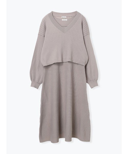 【ジェイ アンド シュプール/Re J&SUPURE】のSET Vネックニットトップス×ノースリワンピース 人気、トレンドファッション・服の通販 founy(ファニー) ファッション Fashion レディースファッション Fashion for Women ワンピース Dresses アクセサリー Fashion Accessories インナー Innerwear シンプル Simple, Minimal スウェット / スエット Sweatshirt, Sweatwear ストライプ Stripe, Striped Pattern タイトスカート Pencil Skirt, Tight Skirt フェミニン Feminine, Girly フレア Flare, Flared ポケット Pocket, Pocket Detail マーメイド Mermaid, Fishtail Silhouette 冬 Winter / This Winter other-1|ID: prp329100004777005 ipo3291000000034632565