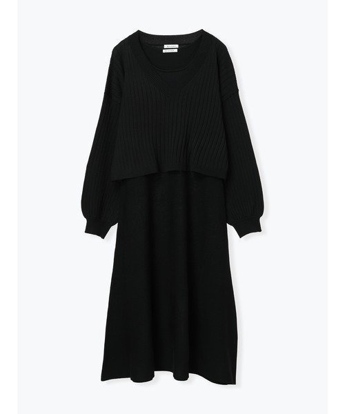 【ジェイ アンド シュプール/Re J&SUPURE】のSET Vネックニットトップス×ノースリワンピース インテリア・キッズ・メンズ・レディースファッション・服の通販 founy(ファニー) ファッション Fashion レディースファッション Fashion for Women ワンピース Dresses アクセサリー Fashion Accessories インナー Innerwear シンプル Simple, Minimal スウェット / スエット Sweatshirt, Sweatwear ストライプ Stripe, Striped Pattern タイトスカート Pencil Skirt, Tight Skirt フェミニン Feminine, Girly フレア Flare, Flared ポケット Pocket, Pocket Detail マーメイド Mermaid, Fishtail Silhouette 冬 Winter / This Winter 黒|ID: prp329100004777005 ipo3291000000034632567