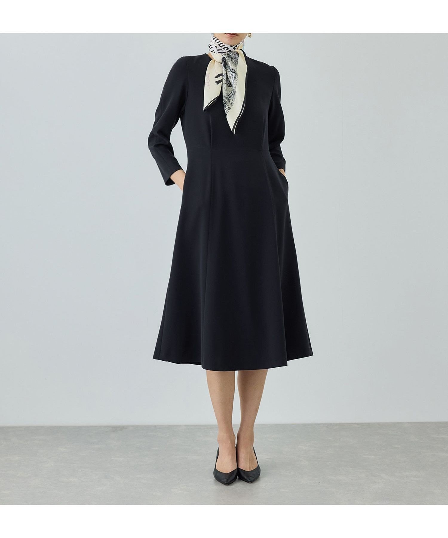 【ロペ/ROPE'】のトリアセダブルクロス セミフレアーワンピース/イージーケア・セットアップ対応・26SS 人気、トレンドファッション・服の通販 founy(ファニー) 　ファッション　Fashion　レディースファッション　Fashion for Women　ワンピース　Dresses　ジャケット　Jacket, Outerwear　ツイード　Twill, Twill Weave　ペプラム　Peplum, Flared Hem　ポケット　Pocket, Pocket Detail　ワイド　Wide, Wide Fit　おすすめ　Recommended / Our Picks　セレモニー　Ceremony　ビジネス 仕事 通勤　Business / Work / Commuting　2026年　2026　 other-1|ID: prp329100004777015 ipo3291000000034632656