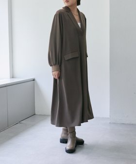 【イア パピヨネ/ear PAPILLONNER】のVネックワンピース【SUM1 STYLE(スミスタイル)】 人気、トレンドファッション・服の通販 founy(ファニー) ファッション Fashion レディースファッション Fashion for Women ワンピース Dresses タートルネック Turtleneck, High Neck フラップ Flap, Flap Pocket ポケット Pocket, Pocket Detail ロング Long, Long-Length おすすめ Recommended / Our Picks エレガント 上品 Elegant |ID:prp329100004777019