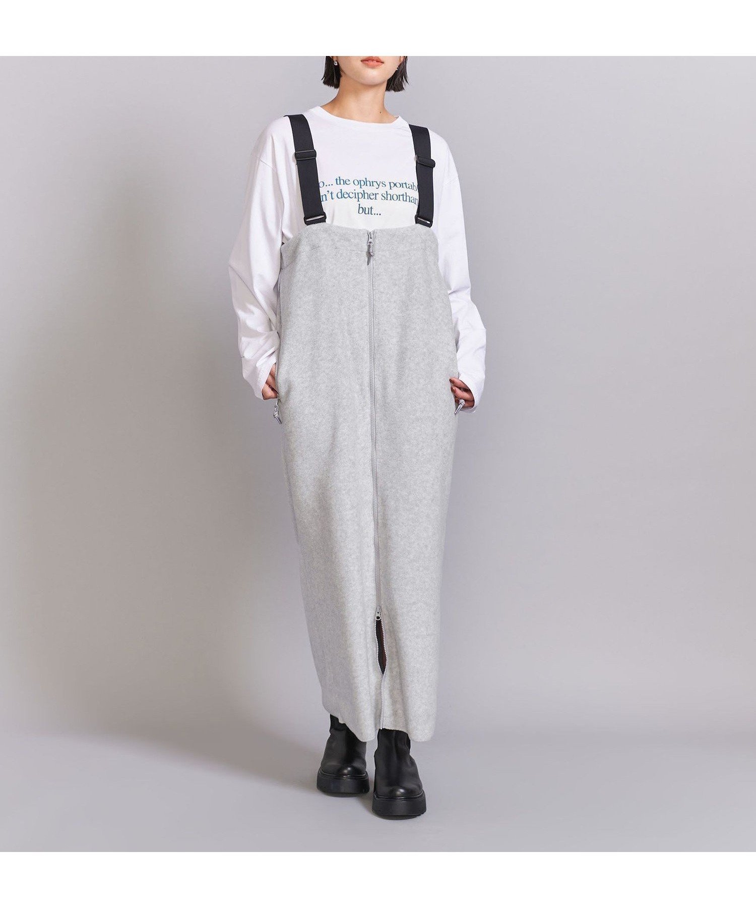 【ユナイテッドアローズ/UNITED ARROWS】のフリース ジャンパースカート 人気、トレンドファッション・服の通販 founy(ファニー) 　ファッション　Fashion　レディースファッション　Fashion for Women　スカート　Skirts　インナー　Innerwear　キャップ　Cap, Baseball Cap　ジップ　Zip, Zipper　スポーティ　Sporty, Casual Athletic　スリット　Slit, Slit Detail　スーツ　Suit, Formalwear　ミリタリー　Military, Army Style　アウトレット　Outlet / Clearance　おすすめ　Recommended / Our Picks　 other-1|ID: prp329100004777033 ipo3291000000034633013