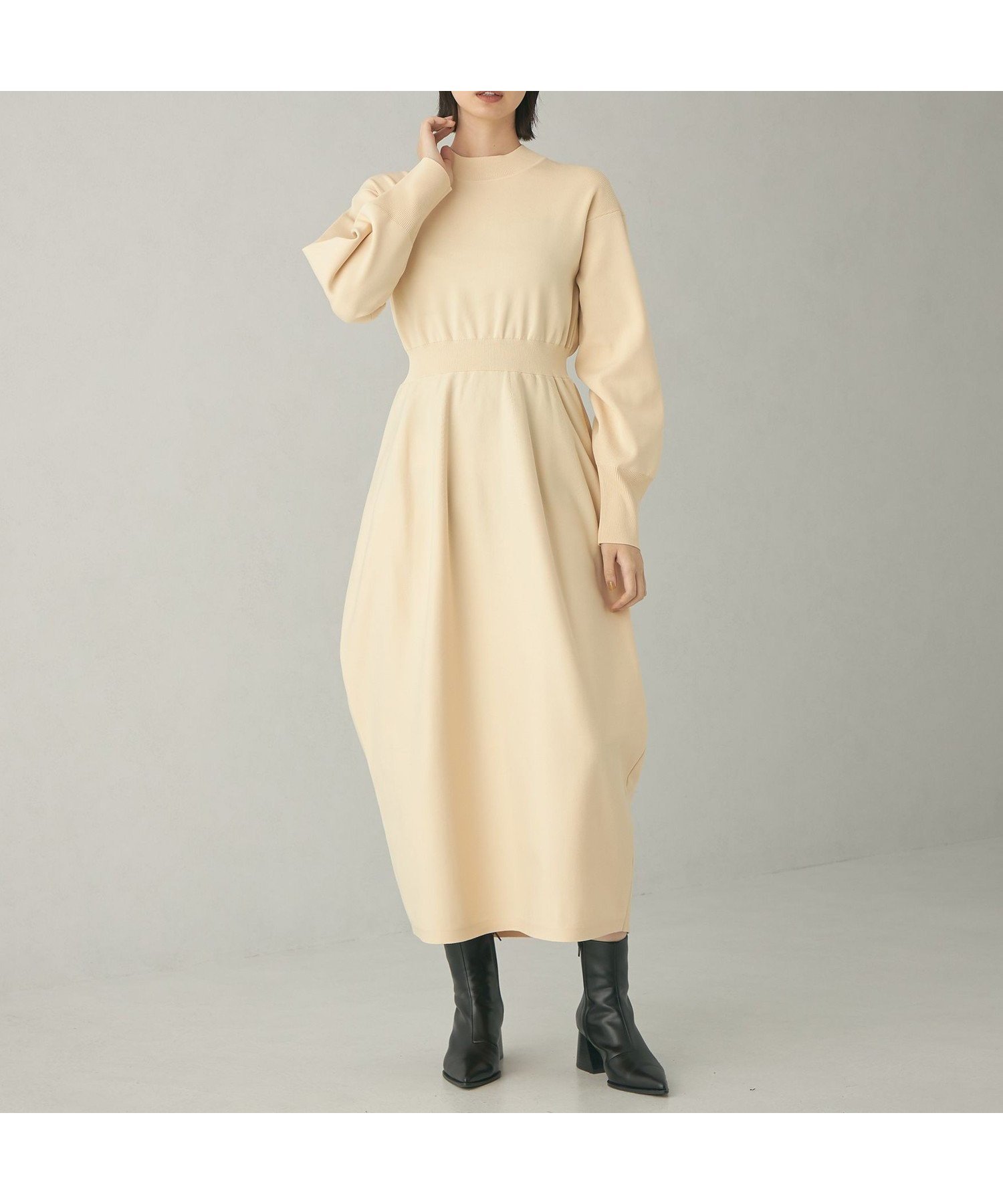 【ユナイテッドアローズ/UNITED ARROWS】のEMMEL REFINES EM スウェットライク キリカエコクーン ニットワンピース インテリア・キッズ・メンズ・レディースファッション・服の通販 founy(ファニー) ファッション Fashion レディースファッション Fashion for Women ワンピース Dresses ニットワンピース Knit Dresses アクセサリー Fashion Accessories 秋 Autumn コンシャス Conscious, Bodycon スウェット / スエット Sweatshirt, Sweatwear トレンド Trend, Trending Now バランス Balance, Style Balance フィット Fit, Slim Fit フォルム Silhouette, Form 冬 Winter / This Winter アウトレット Outlet / Clearance おすすめ Recommended / Our Picks 2024年 2024 2024-2025秋冬・A/W Autumn/Winter 2024–25 AW24–25 NATURAL|ID: prp329100004777037 ipo3291000000034633049