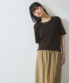 【アダム エ ロペ/ADAM ET ROPE'】の【WEB限定】ブークレリブリボンTシャツ 人気、トレンドファッション・服の通販 founy(ファニー) ファッション Fashion レディースファッション Fashion for Women トップス・カットソー Cut & Sew Tops シャツ・ブラウス・オフィスカジュアル Elegant Blouses & Button-Ups ロングTシャツ・Tシャツ Longline T-Shirts & Tees 2025年 2025 2025春夏・S/S Spring/Summer 2025 SS25 おすすめ Recommended / Our Picks コンパクト Compact, Small Size スラックス Slacks, Dress Pants デニム Denim, Jeans Material ボトム Bottoms, Lower Wear ポケット Pocket, Pocket Detail リボン Ribbon, Bow 夏 Summer 春 Spring S/S・春夏 SS, Spring/Summer, Warm Season thumbnail ダークブラウン(20)|ID: prp329100004777042 ipo3291000000034633180