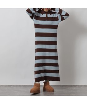 【ラコレ/LAKOLE】のポロニット長袖ワンピース 人気、トレンドファッション・服の通販 founy(ファニー) ファッション Fashion レディースファッション Fashion for Women ワンピース Dresses おすすめ Recommended / Our Picks スリット Slit, Slit Detail タートル Turtleneck, Turtle Collar フレア Flare, Flared 長袖 Long Sleeve, Full Sleeve |ID:prp329100004777081