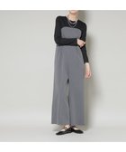 【ナノ ユニバース/nano universe】のリブトップドッキングスーチングオールインワン グレー|ID:prp329100004777083