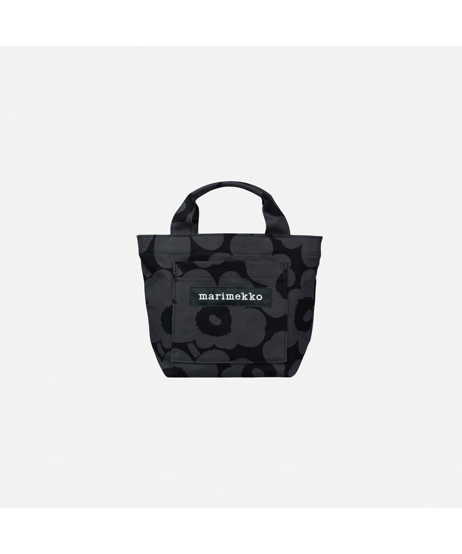 【マリメッコ/marimekko】の【日本限定】Lunchbag Unikko トートバッグ インテリア・キッズ・メンズ・レディースファッション・服の通販 founy(ファニー) ファッション Fashion レディースファッション Fashion for Women バッグ Bags キャンバス Canvas, Canvas Fabric スマート Smart, Elegant フロント Front, Front Design ボックス Boxy, Box Shape ポケット Pocket, Pocket Detail モチーフ Motif, Design Theme ダークグレー×ブラック|ID: prp329100004777097 ipo3291000000034634160