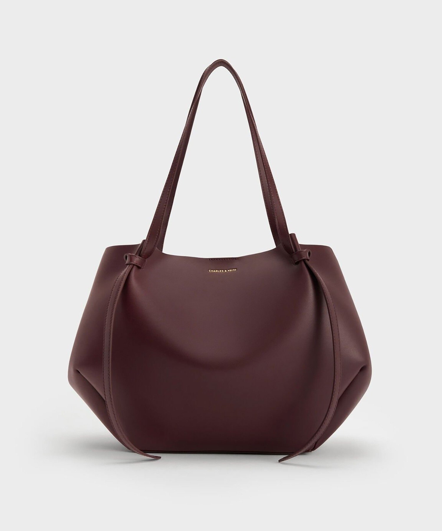 【チャールズ アンド キース/CHARLES & KEITH】のCalla カルラ ラージトートバッグ インテリア・キッズ・メンズ・レディースファッション・服の通販 founy(ファニー) ファッション Fashion レディースファッション Fashion for Women バッグ Bags フォルム Silhouette, Form マグネット Magnet, Magnetic Closure ビジネス 仕事 通勤 Business / Work / Commuting WineberryRed|ID: prp329100004777106 ipo3291000000035100333