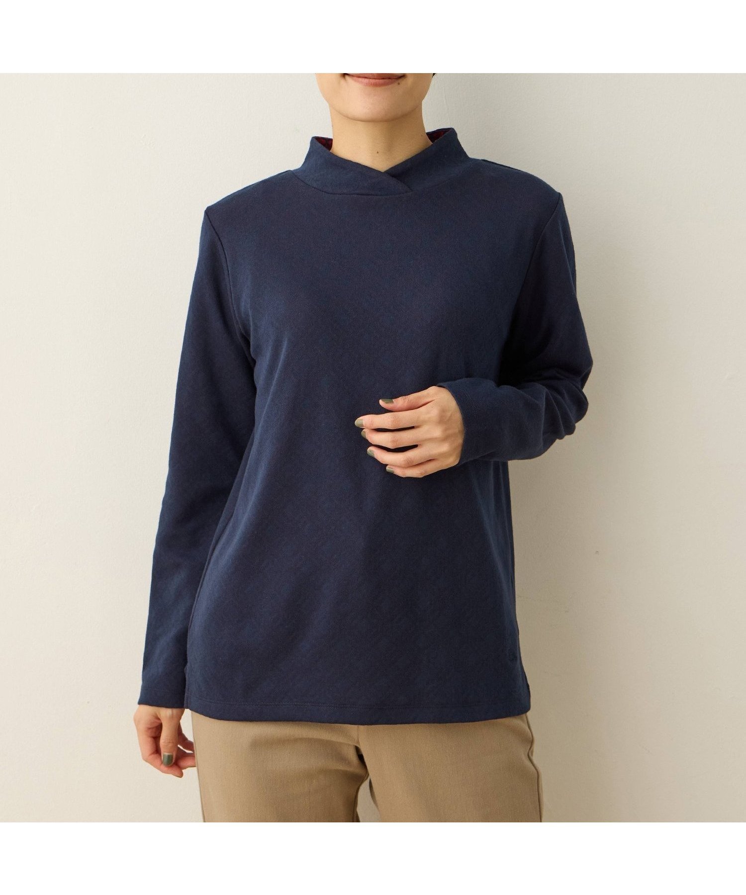 【デコイ/DECOY Since1981】のショールカラープルオーバー インテリア・キッズ・メンズ・レディースファッション・服の通販 founy(ファニー) 　ファッション　Fashion　レディースファッション　Fashion for Women　トップス・カットソー　Cut & Sew Tops　カジュアルプルオーバー・ニットトップス　Pullovers & Knit Tops / Casual Pullovers　ショール　Shawl, Wrap　シンプル　Simple, Minimal　エレガント 上品　Elegant　無地　Plain, Solid Color　ネイビー|ID: prp329100004777120 ipo3291000000034634849