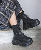 【ページボーイ/PAGEBOY】のレースアップソックスブーツ 人気、トレンドファッション・服の通販 founy(ファニー) ファッション Fashion レディースファッション Fashion for Women ソックス&靴下 Socks & Hosiery ストレッチ Stretch, Stretchy Fabric レース Lace, Lace Fabric ロング Long, Long-Length thumbnail ブラック09|ID: prp329100004777125 ipo3291000000034635010