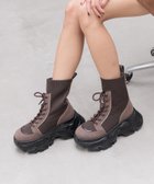 【ページボーイ/PAGEBOY】のレースアップソックスブーツ 人気、トレンドファッション・服の通販 founy(ファニー) ファッション Fashion レディースファッション Fashion for Women ソックス&靴下 Socks & Hosiery ストレッチ Stretch, Stretchy Fabric レース Lace, Lace Fabric ロング Long, Long-Length thumbnail ダークブラウン58|ID: prp329100004777125 ipo3291000000034635019