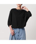 【ユナイテッドアローズ/UNITED ARROWS】のLIGHT フライス カットソー 人気、トレンドファッション・服の通販 founy(ファニー) ファッション Fashion レディースファッション Fashion for Women トップス・カットソー Cut & Sew Tops カットソー・ベーシックTシャツ Cut-and-Sewn Tops / Stretch Tees & Basics カットソー Cut and Sewn Top デニム Denim, Jeans Material フォルム Silhouette, Form ボーダー Border, Stripe ワイド Wide, Wide Fit thumbnail BLACK|ID: prp329100004777138 ipo3291000000034635247