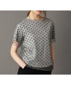【ドレステリア/DRESSTERIOR】の【洗える/シアー素材】ドットチュールレイヤードTシャツ グレー|ID: prp329100004777169 ipo3291000000034636485