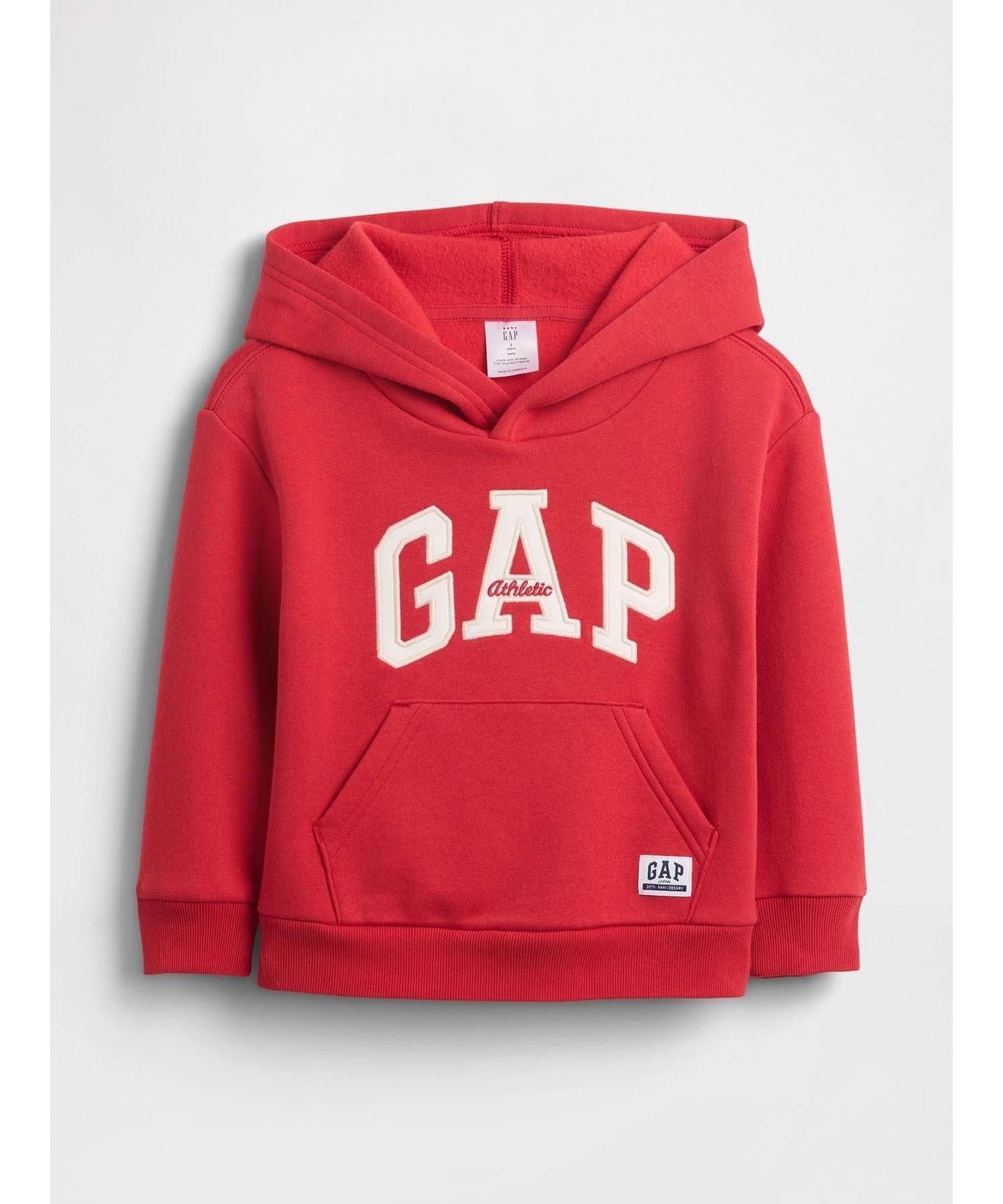 【ギャップ/GAP / KIDS】のJPN IE 30TH PRO FLC LOGO PO HD インテリア・キッズ・メンズ・レディースファッション・服の通販 founy(ファニー) 　ファッション　Fashion　キッズファッション　Fashion for Kids　ショルダー　Shoulder, Shoulder Strap　ドロップ　Drop Shoulder, Dropped Style　フィット　Fit, Slim Fit　フロント　Front, Front Design　ベビー　Baby, Babywear　ポケット　Pocket, Pocket Detail　リラックス　Relax, Relaxed Fit　長袖　Long Sleeve, Full Sleeve　MODERN_RED|ID: prp329100004777182 ipo3291000000034636761